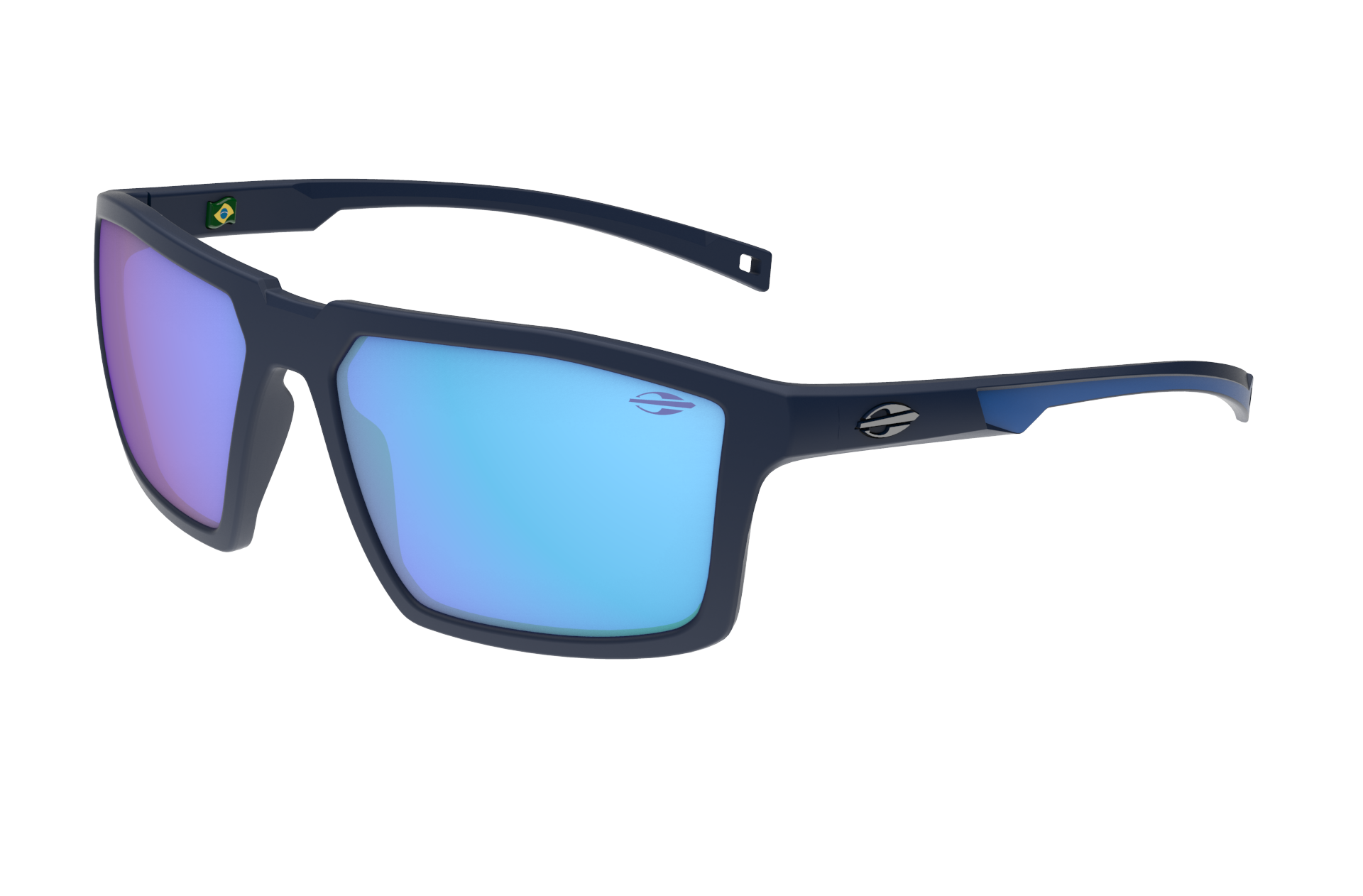 Oculos Solar Mormaii Estocolmo M0159k8097 Azul Fosco Lente Azul Espelhada