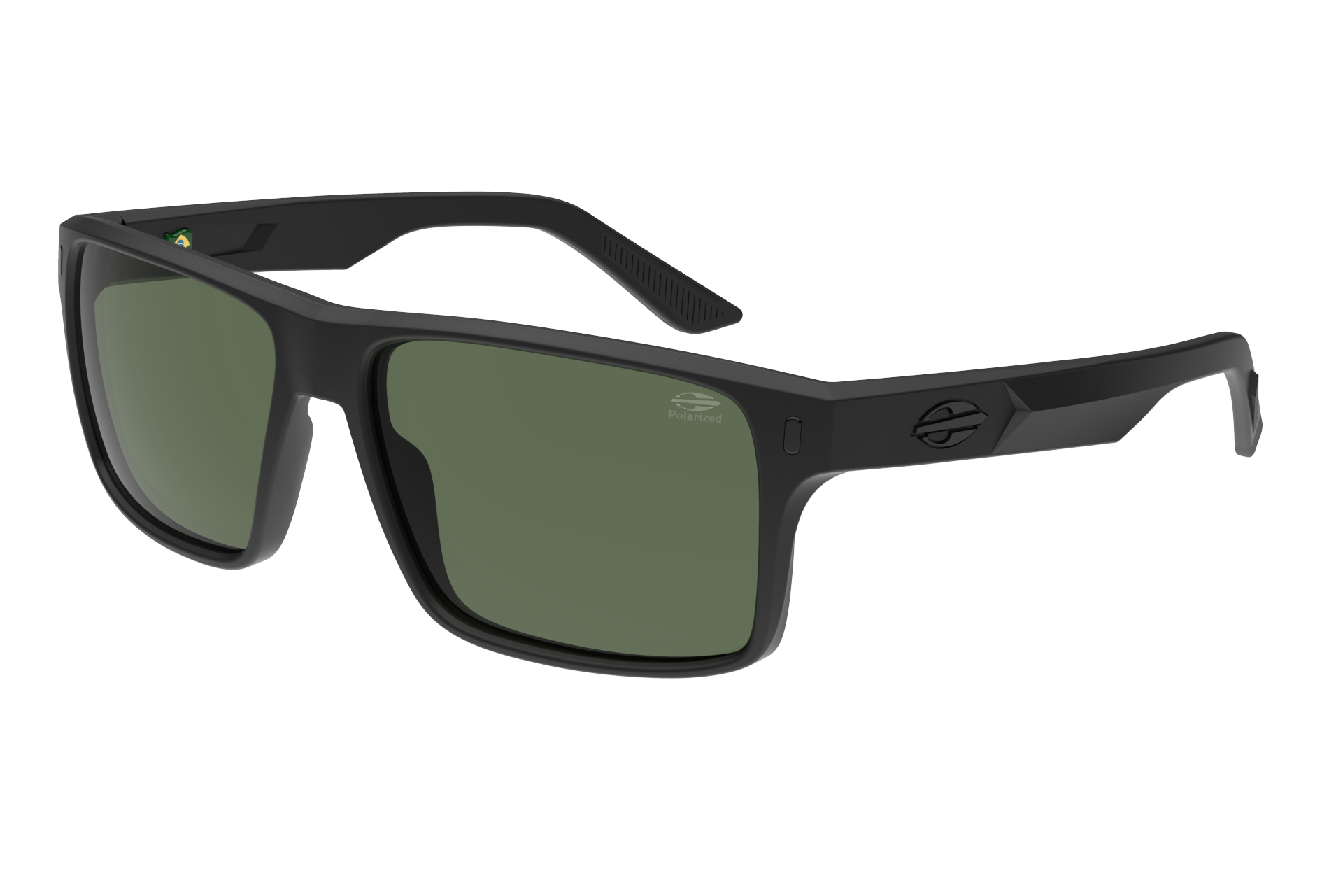 Oculos Solar Mormaii San Juan M0146a1489 Preto Fosco Lente Verde Polarizada Preto 1