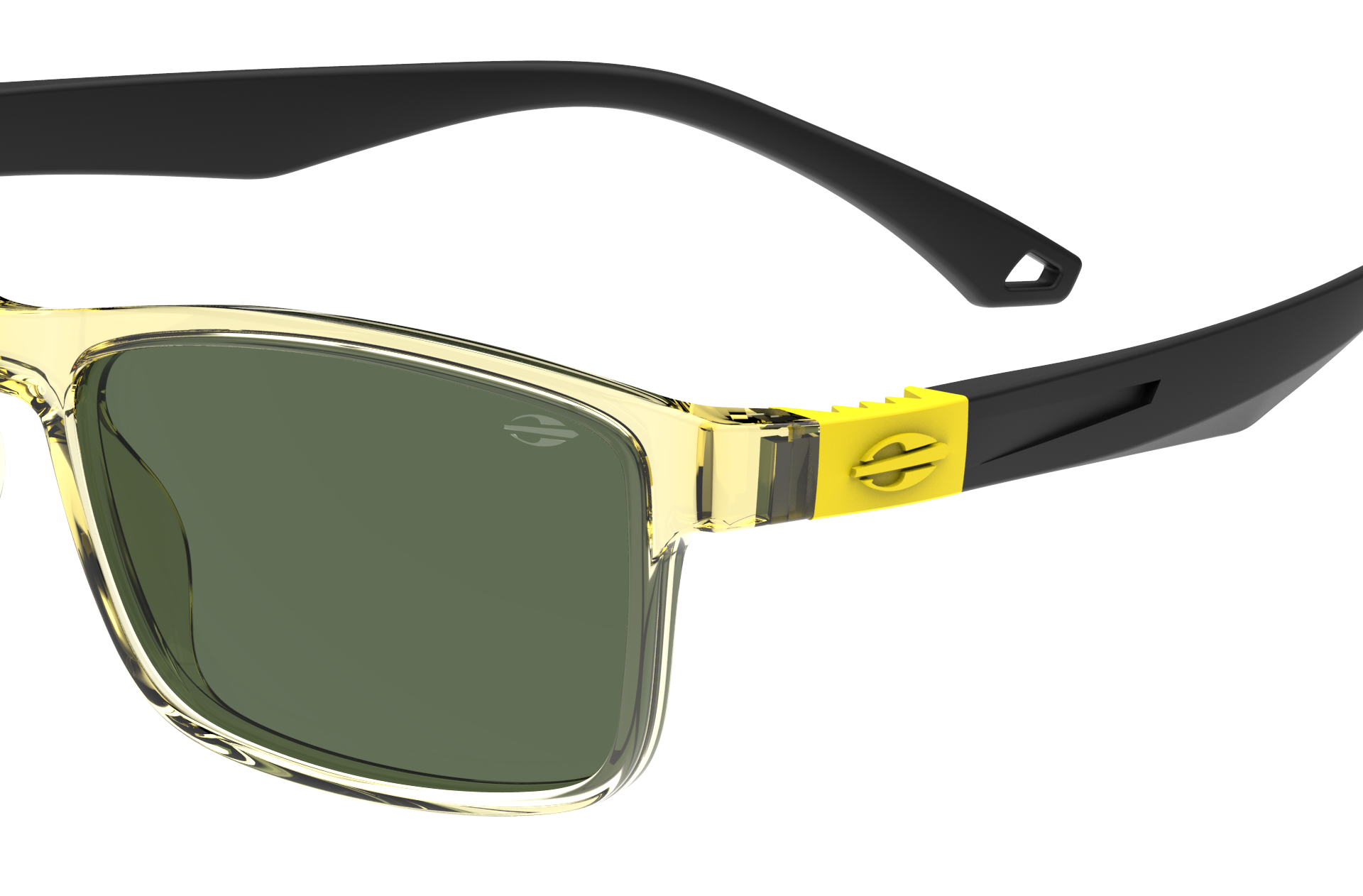 Oculos Solar Infantil Mormaii Rocket Sun M0162j9271 Amarelo Translucido Lente Verde Amarelo 3