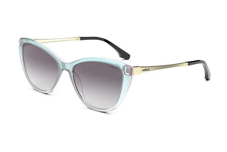 Oculos Solar Colcci Agatha C0164kcd33 Azul Rosa Lente Cinza Degrade Azul 1