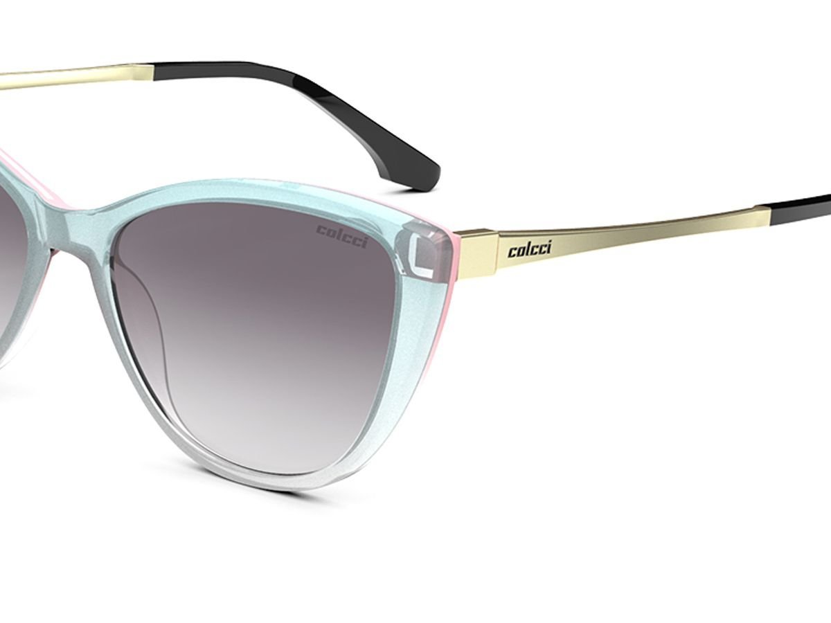 Oculos Solar Colcci Agatha C0164kcd33 Azul Rosa Lente Cinza Degrade Azul 3