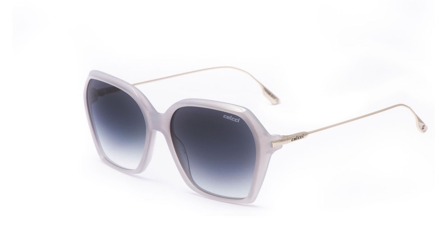 Oculos Solar Colcci C0159d2033 Cinza Translucido Lente Cinza Degrade