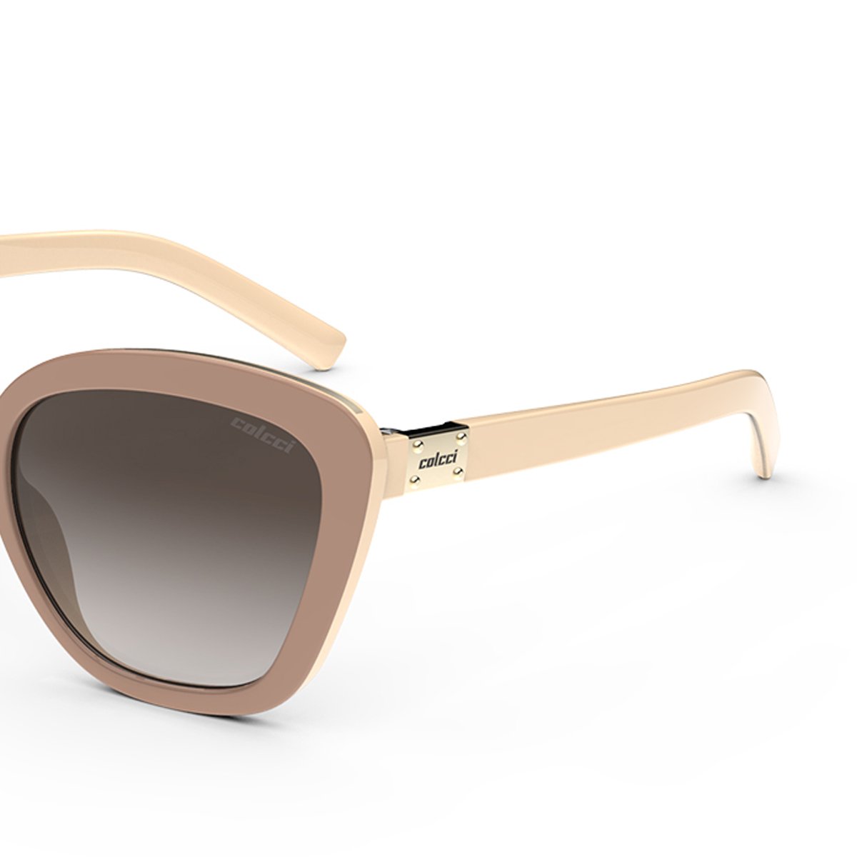 Oculos Solar Colcci Ceu C0186ba434 Nude Brilho Lente Marrom Degrade Nude 3
