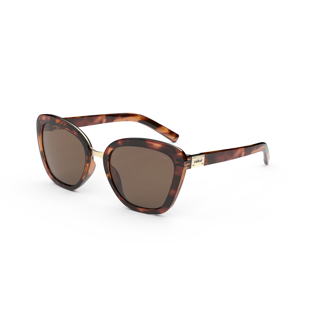 Oculos Solar Colcci Ceu C0186f2102 Demi Marrom Brilho Lente Marrom