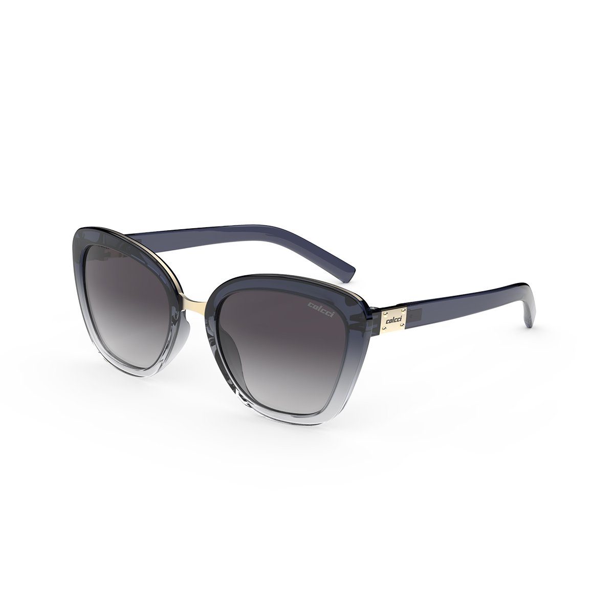 Oculos Solar Colcci Ceu C0186kc333 Azul Translucido Lente Cinza