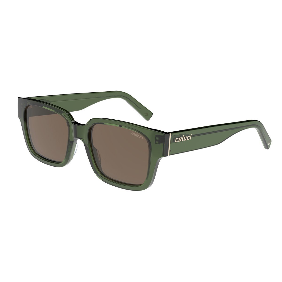 Oculos Solar Colcci Dominique C0235kf502 Verde Translucido Lente Marrom Verde 1