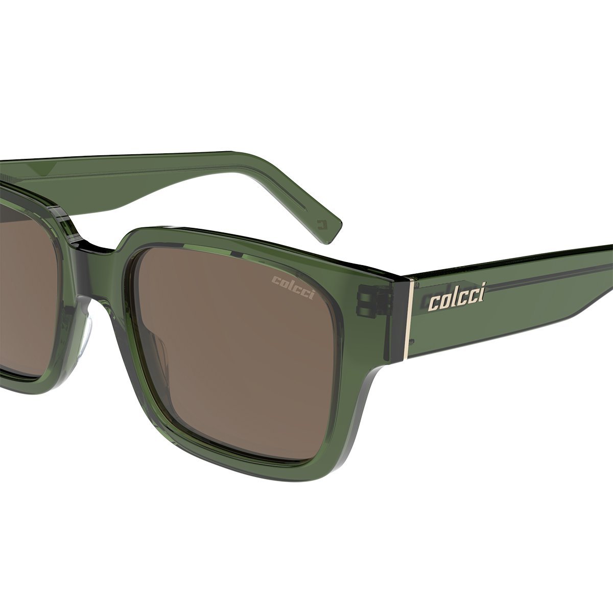Oculos Solar Colcci Dominique C0235kf502 Verde Translucido Lente Marrom Verde 3