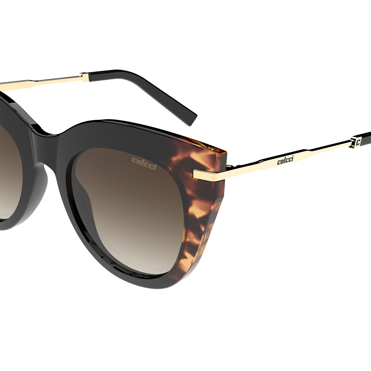 Oculos Solar Colcci Karen C0219afr34 Marrom Translucido Demi Lente Marrom Degrade Marrom 3