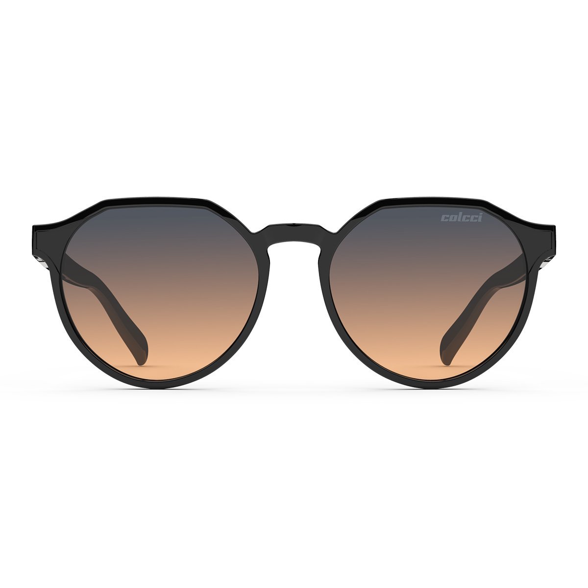 Oculos Solar Colcci Noa 2 C0198a0221 Preto Brilho  Lente Degrade Laranja Preto 2