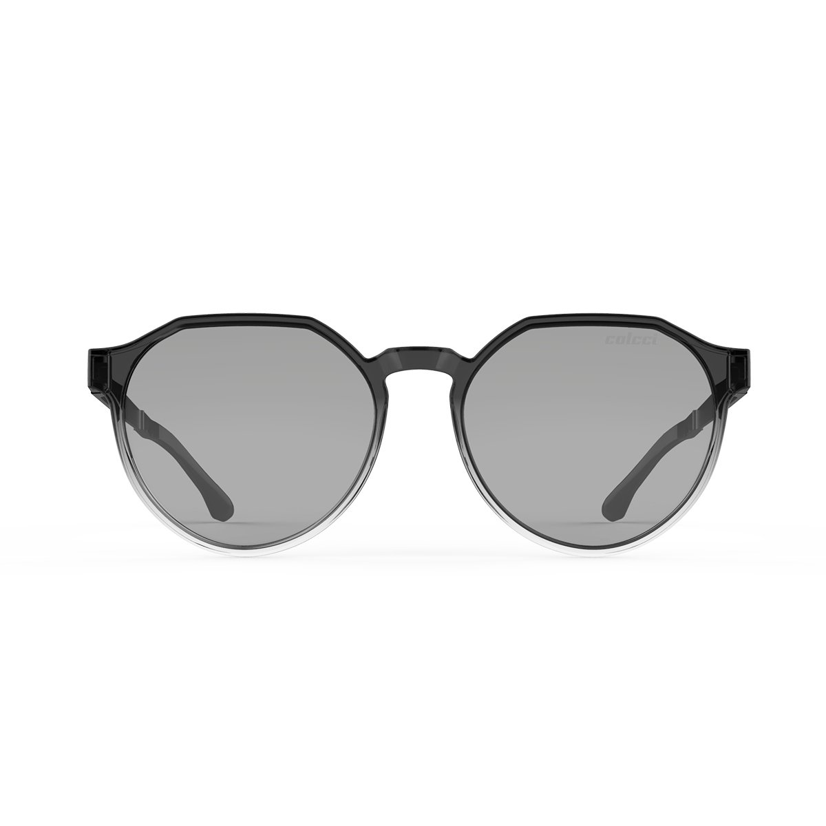 Oculos Solar Colcci Noa C0185dk909 Fume Translucido Degrade Lente Espelhada Cinza Preto 2