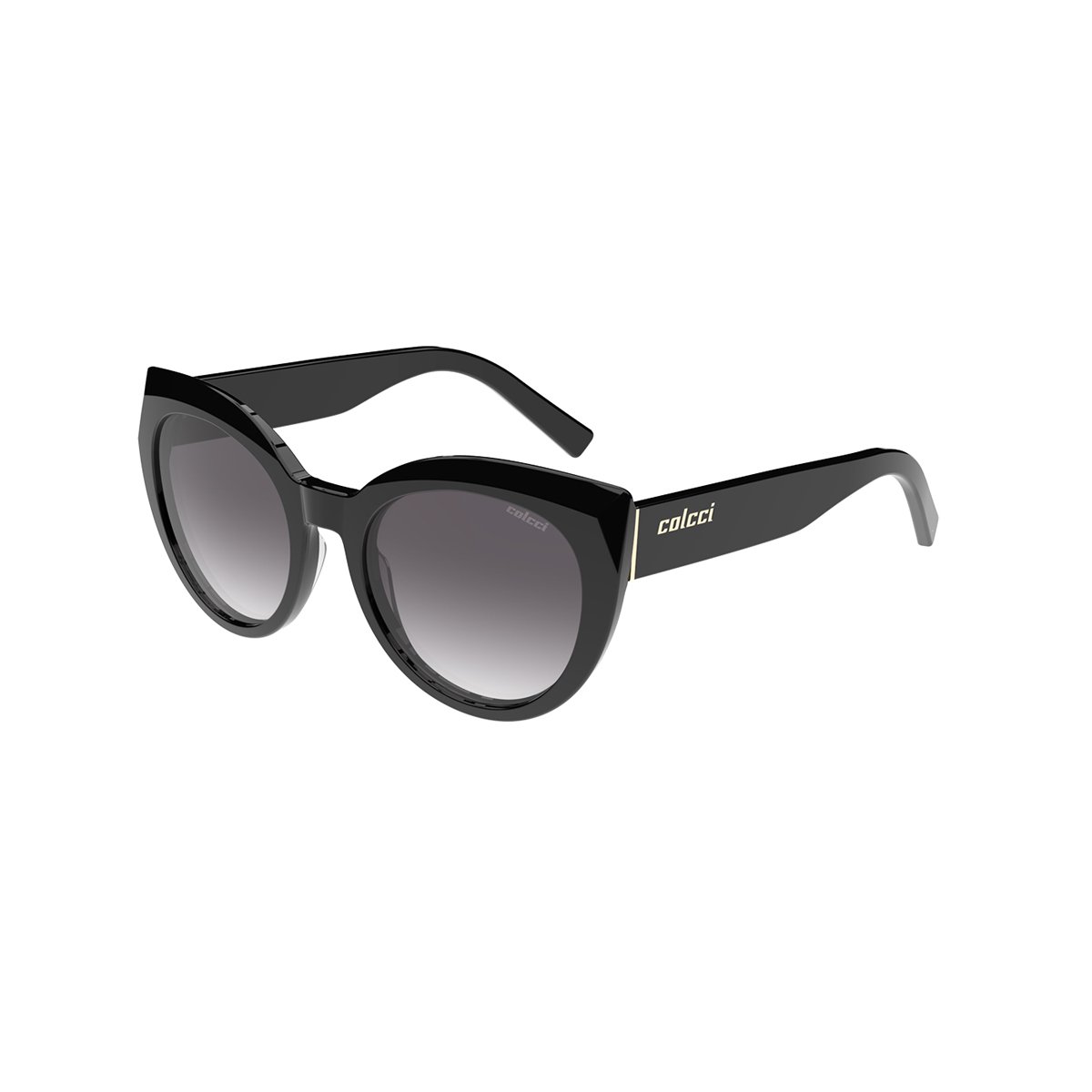 Oculos Solar Colcci Pri C0217a0233 Preto Brilho Lente Cinza Degrade Preto 1