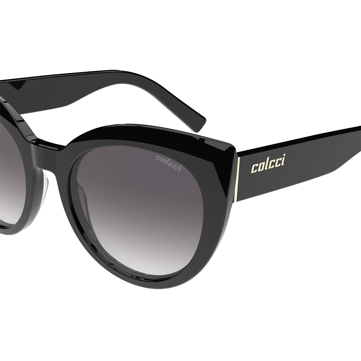 Oculos Solar Colcci Pri C0217a0233 Preto Brilho Lente Cinza Degrade Preto 3