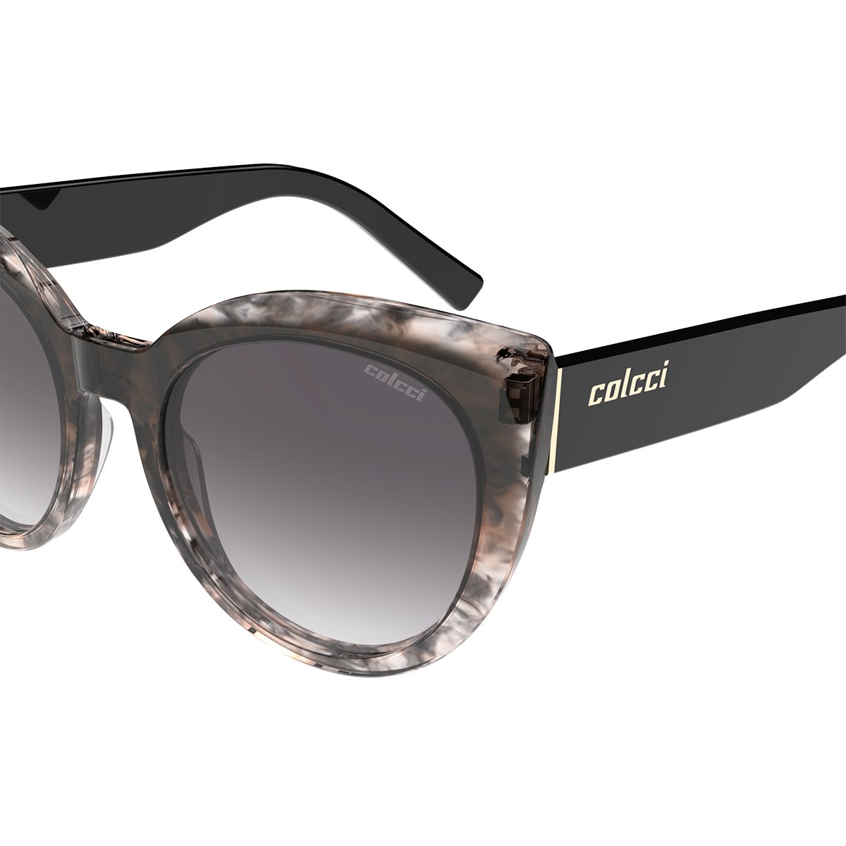 Oculos Solar Colcci Pri C0217f3433 Marrom Translucido Degrade Lente Cinza Degrade Marrom 3