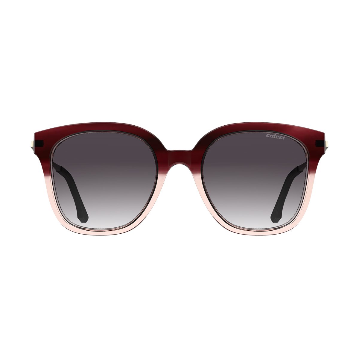 Oculos Solar Colcci Sara C0225fg233 Bordo Translucido Degrade Lente Cinza Degrade Vermelho 2