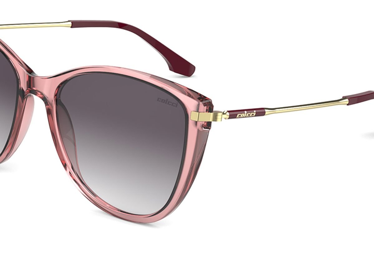 Oculos Solar Colcci Tati C0166c7733 Bordo Translucido Lente Cinza Degrade Vermelho 2