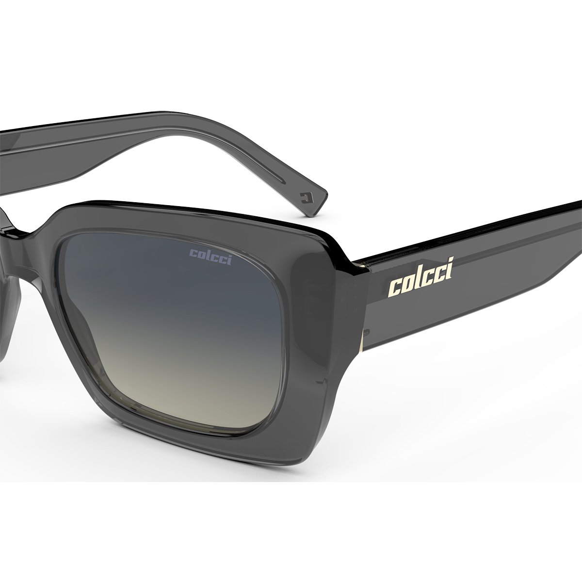 Oculos Solar Colcci Tribeca C0202d4918 Fume Translucido Lente Degrade Azul Preto 3