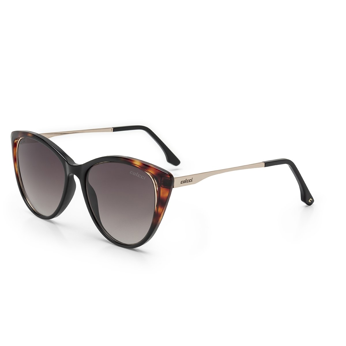 Oculos Solar Colcci Valentina C0123afr34 Marrom Brilho Demi Lente Marrom Degrade Marrom 1