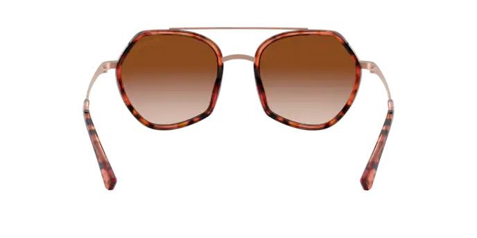 Oculos Solar Emporio Armani Ea2098 300413 53 Vermelho Havana Lente Marrom Degrade Vermelho 4