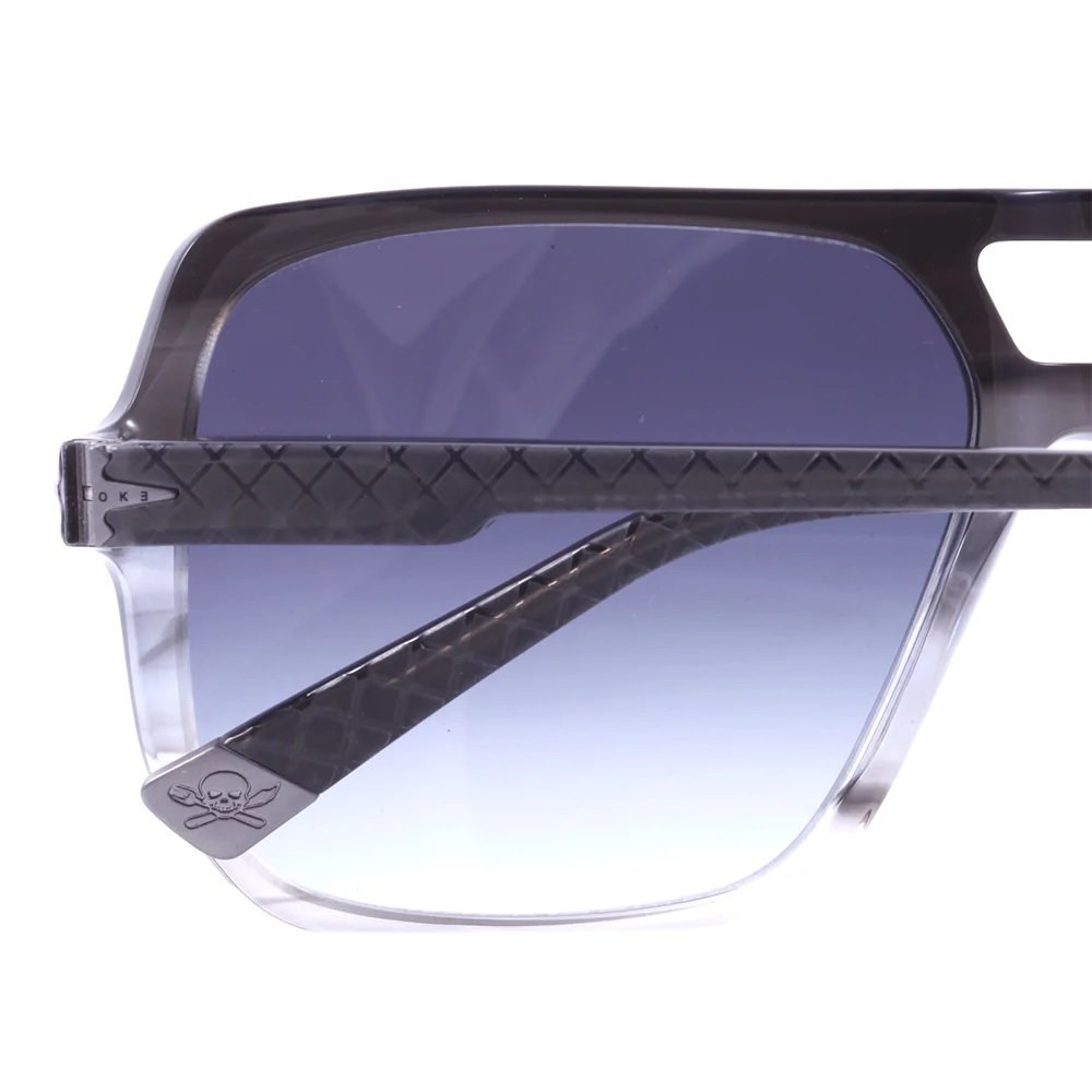 Oculos Solar Evoke Capo X Hfg23s Preto Translucido Degrade Lente Cinza Degrade Preto 4