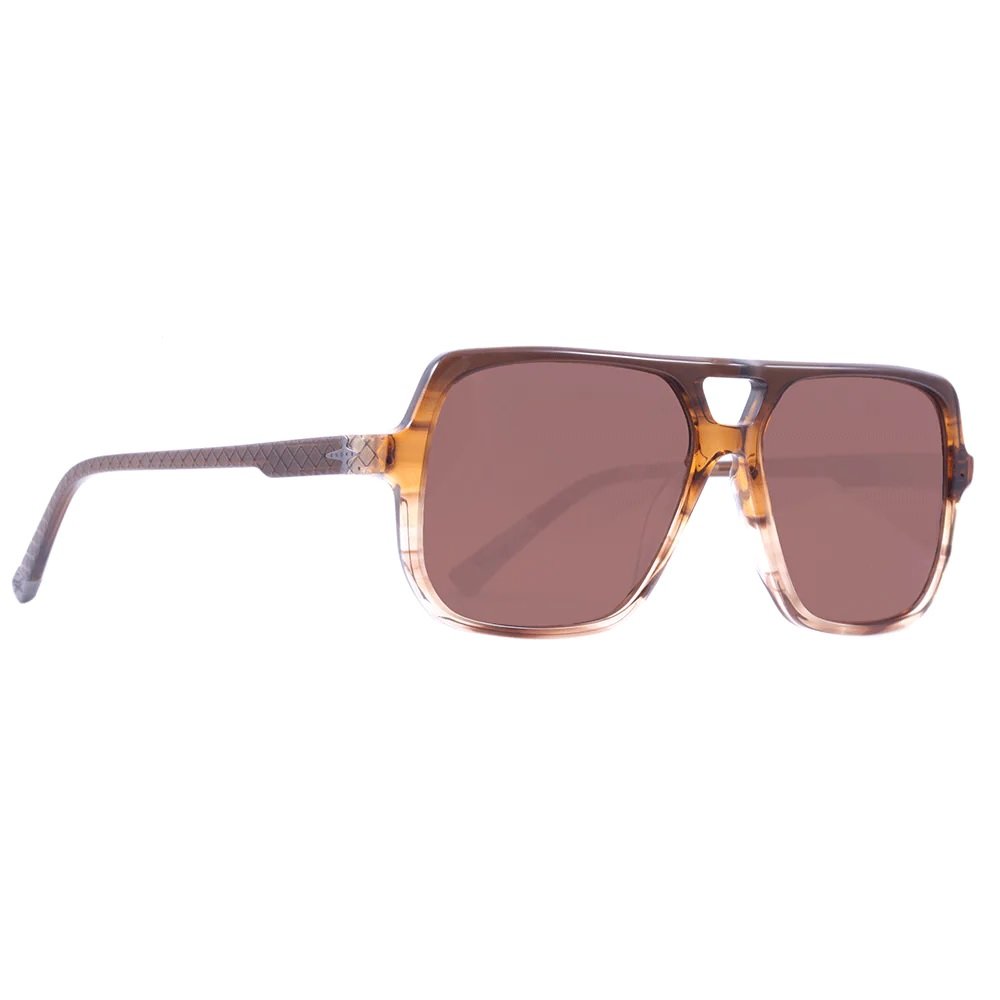 Oculos Solar Evoke Capo X Hfg24s Marrom Translucido Degrade Lente Marrom