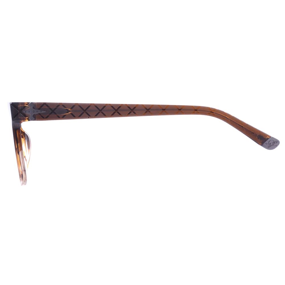 Oculos Solar Evoke Capo Xii Hfg23s Marrom Translucido Lente Marrom Degrade Marrom 3