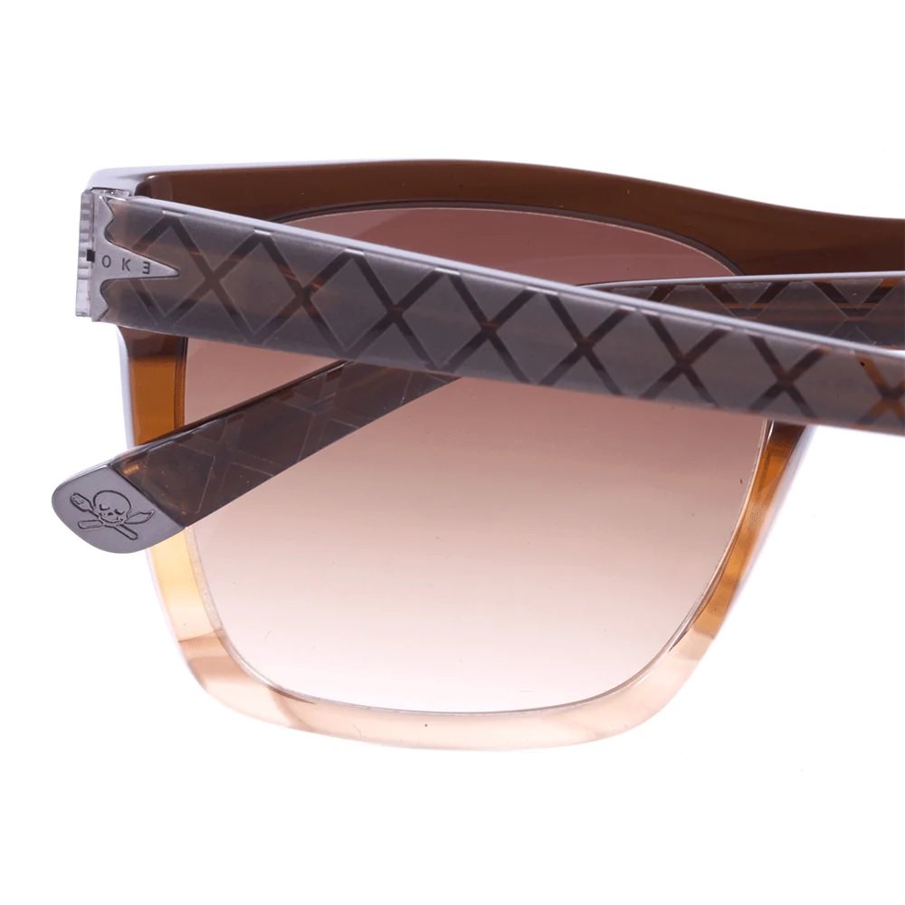 Oculos Solar Evoke Capo Xii Hfg23s Marrom Translucido Lente Marrom Degrade Marrom 4