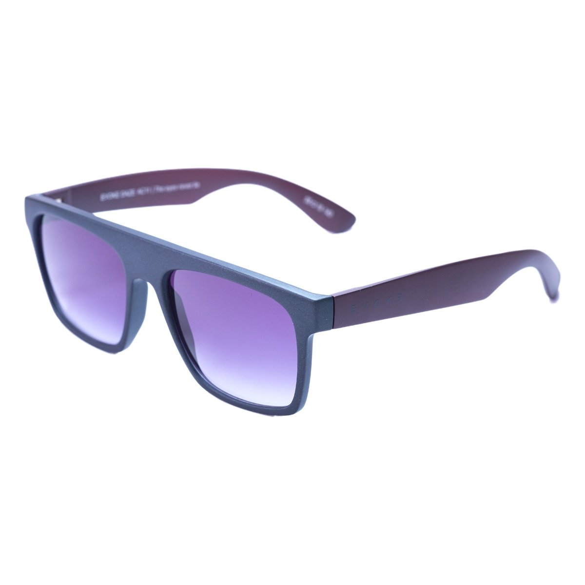 Oculos Solar Evoke Daze Ac11 Preto Fosco Lente Cinza Degrade Preto 1