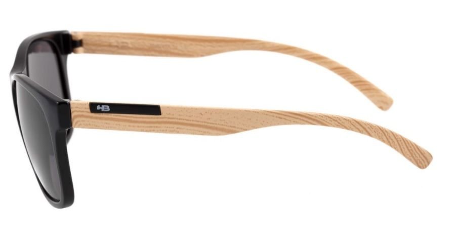 Oculos Solar Hb Underground Preto Fosco Madeira Lente Cinza 10100040261001 Preto 3