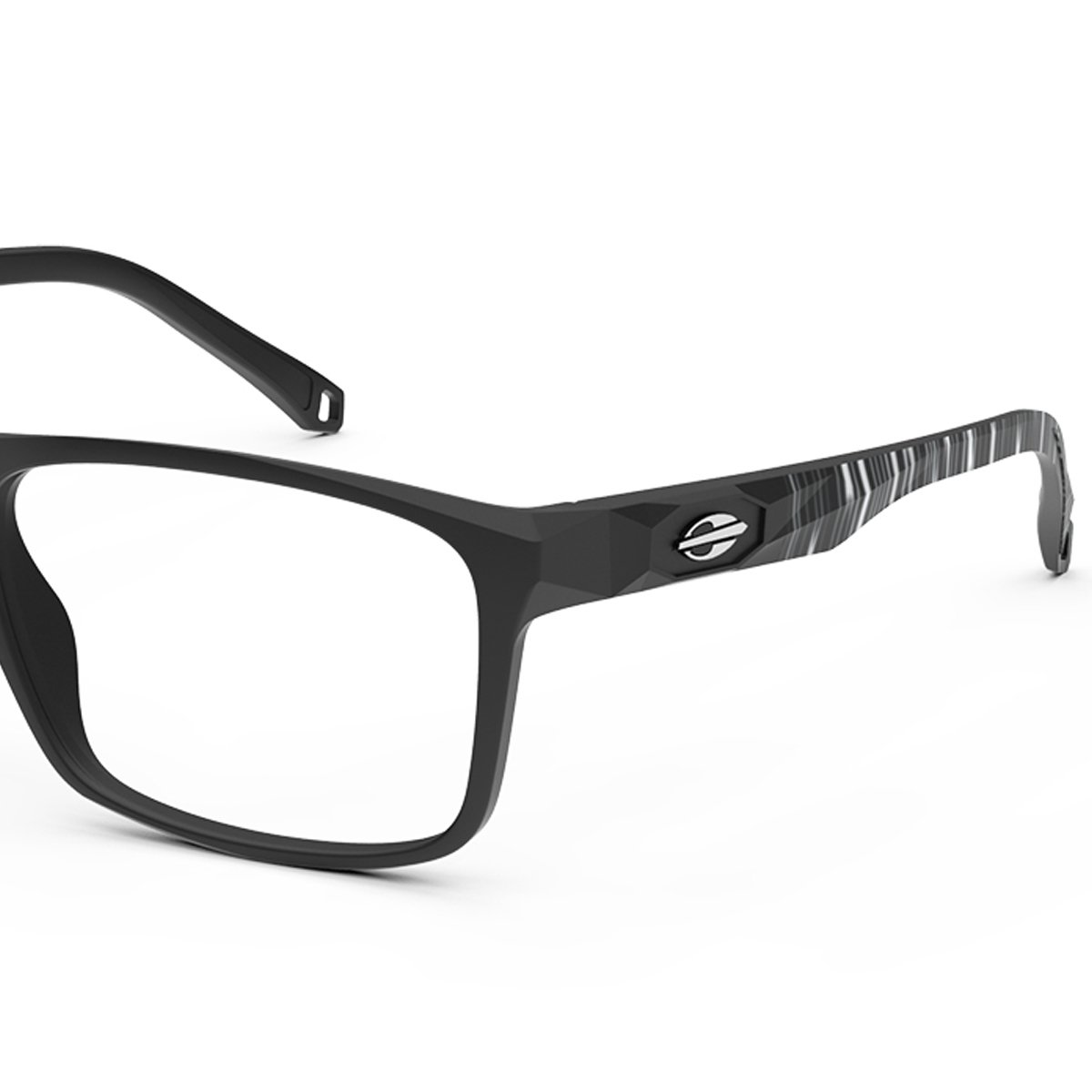 Armacao Oculos Mormaii Kyoto M6083aco57 Preto Fosco Branco Preto 3