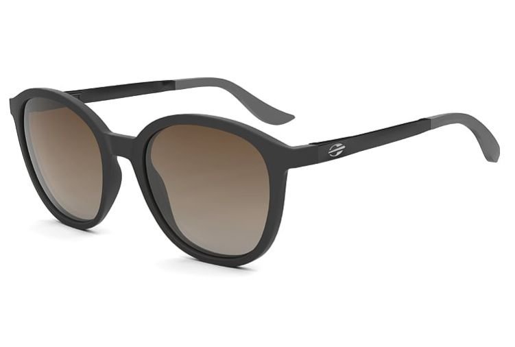 Oculos Solar Mormaii Deli m0080abu34 Preto Fosco Lente Marrom Degrade Preto 1