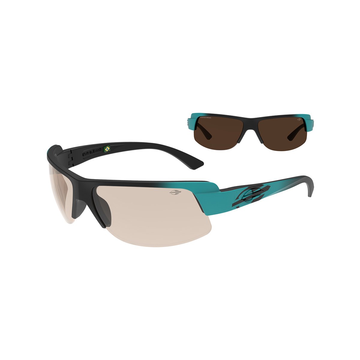 Oculos Solar Mormaii Gamboa Air 4 M0136a8673 Preto Fosco Lente Marrom Fotocromaticas Preto 1