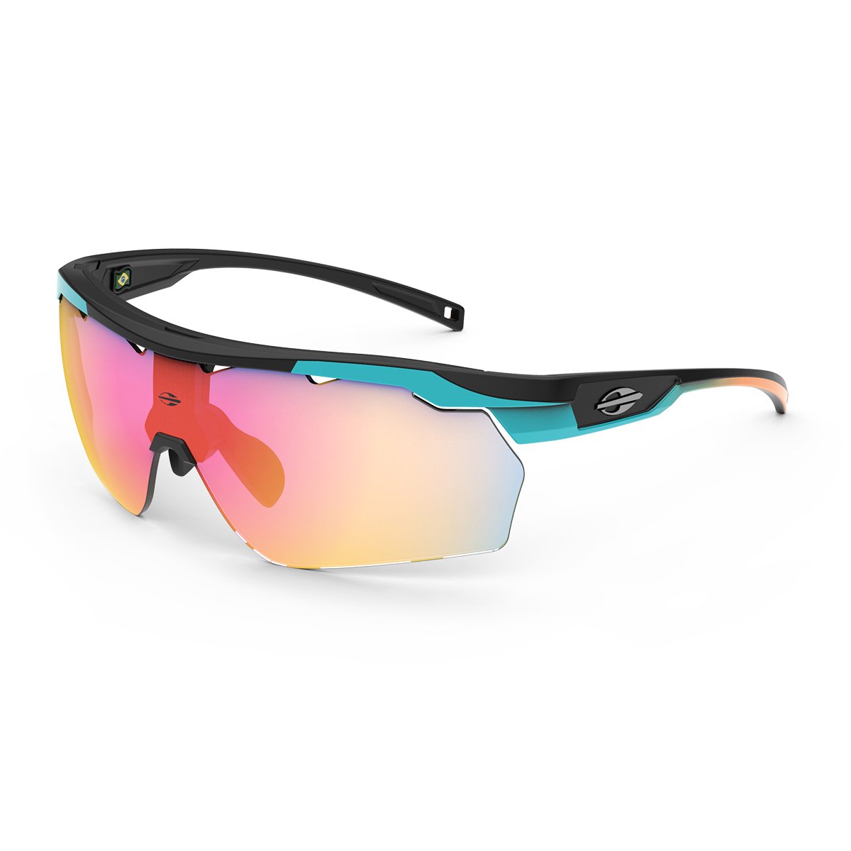 Oculos Solar Mormaii Smash M0129api11 Preto Fosco Lente Vermelho Preto 1