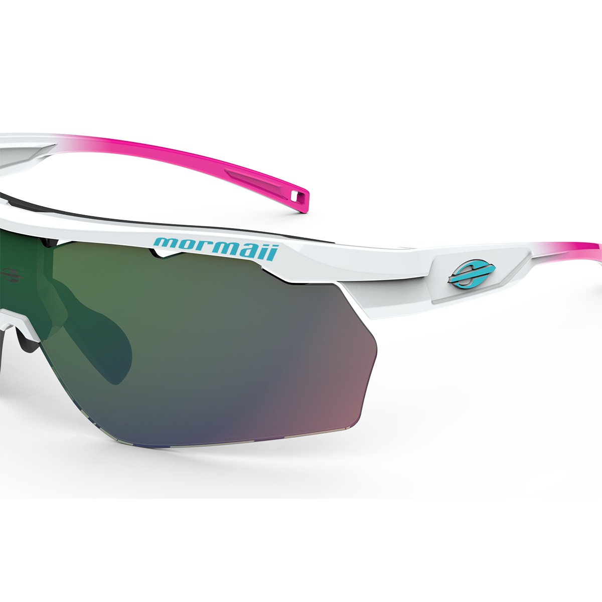Oculos Solar Mormaii Smash M0129bb193 Branco Brilho Lente Espelhada Verde Branco 3