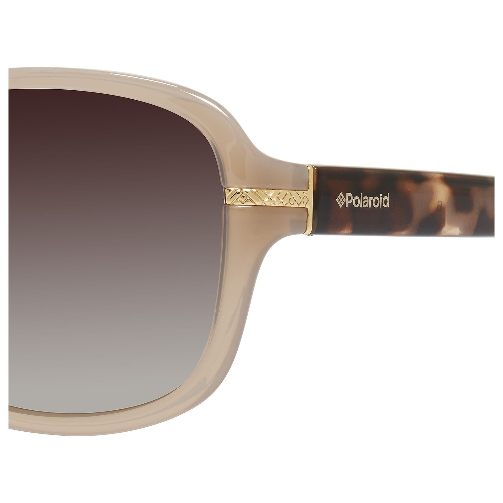 Oculos Solar Polaroid P8419 10ala 58 Bege Translucido Lente Degrade Polarizado Marrom Bege 2