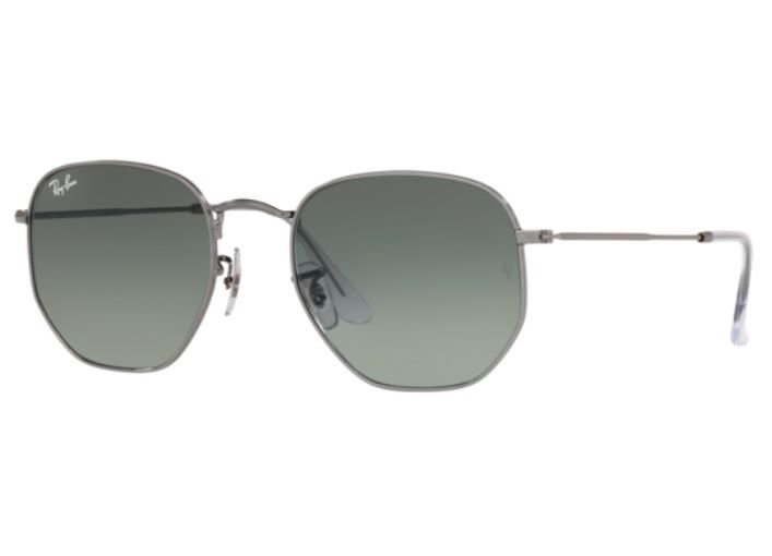 Oculos Solar Ray Ban Hexagonal Rb3548nl 004/71 54 Grafite Lente Cinza Degrade