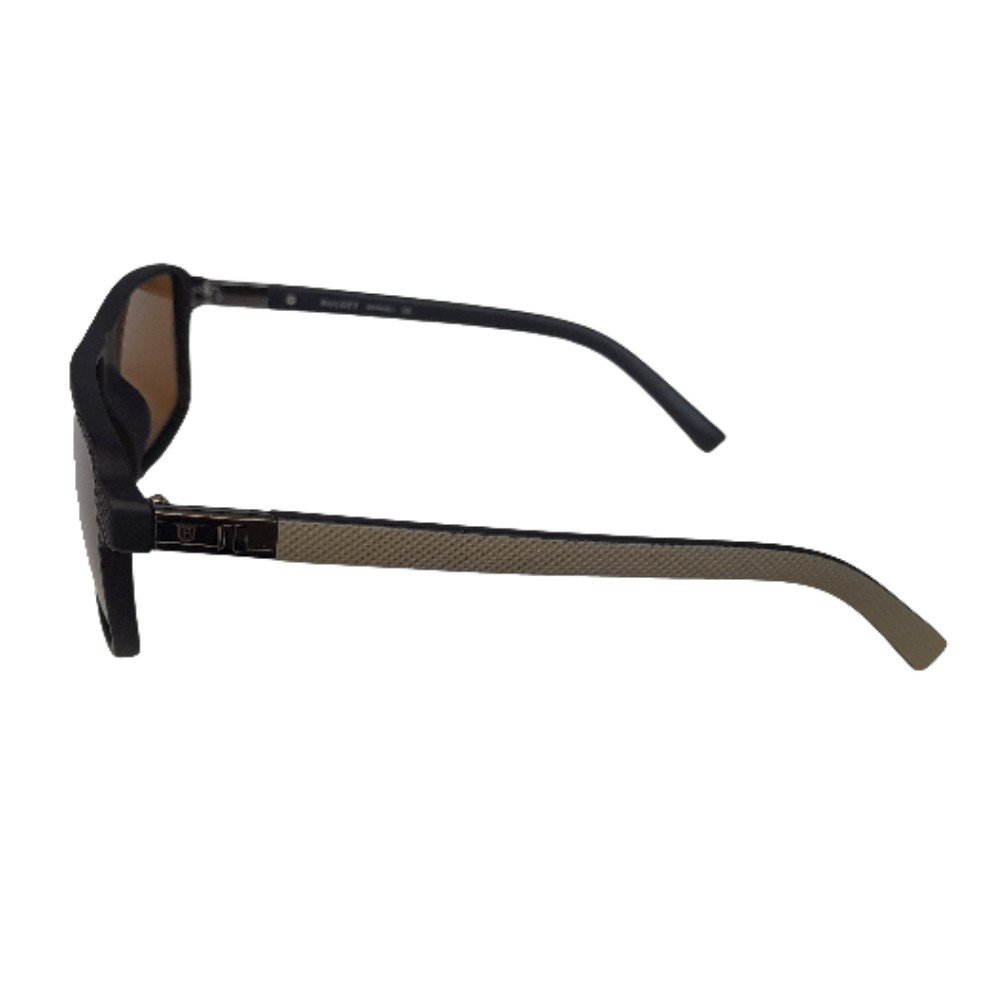 Oculos Solar Bulget Bg8050m A12 Preto Fosco Lente Marrom Polarizada Preto 3