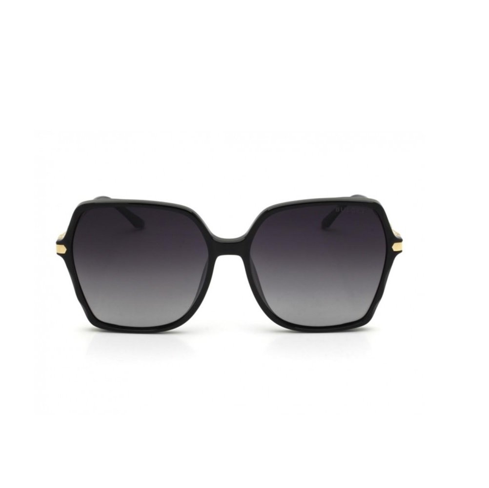 Oculos Solar Bulget Bg8044 A01 Preto Brilho Lente Cinza Degrade Polarizada Preto 2