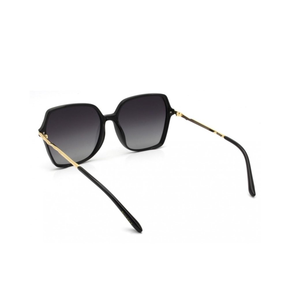 Oculos Solar Bulget Bg8044 A01 Preto Brilho Lente Cinza Degrade Polarizada Preto 4