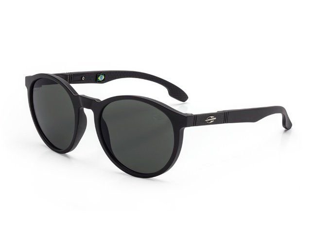 Oculos Solar Mormaii Maui Nxt Infantil M0072a1401 Preto Fosco Lente Cinza Polarizada Preto 1