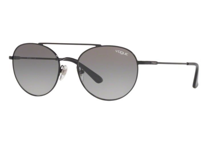 Oculos Solar Vogue Vo4129s 352/11 53 Preto Brilho Lente Cinza Degrade