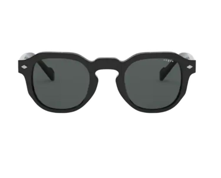 Oculos Solar Vogue Vo5330s W44/87 48 Preto Brilho Lente Cinza Preto 2