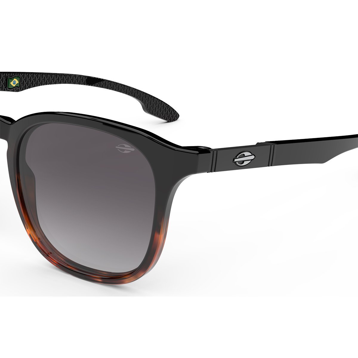 Oculos Solar Mormaii Vancouver M0122a3133 Preto Brilho Lente Degrade Cinza Preto 3
