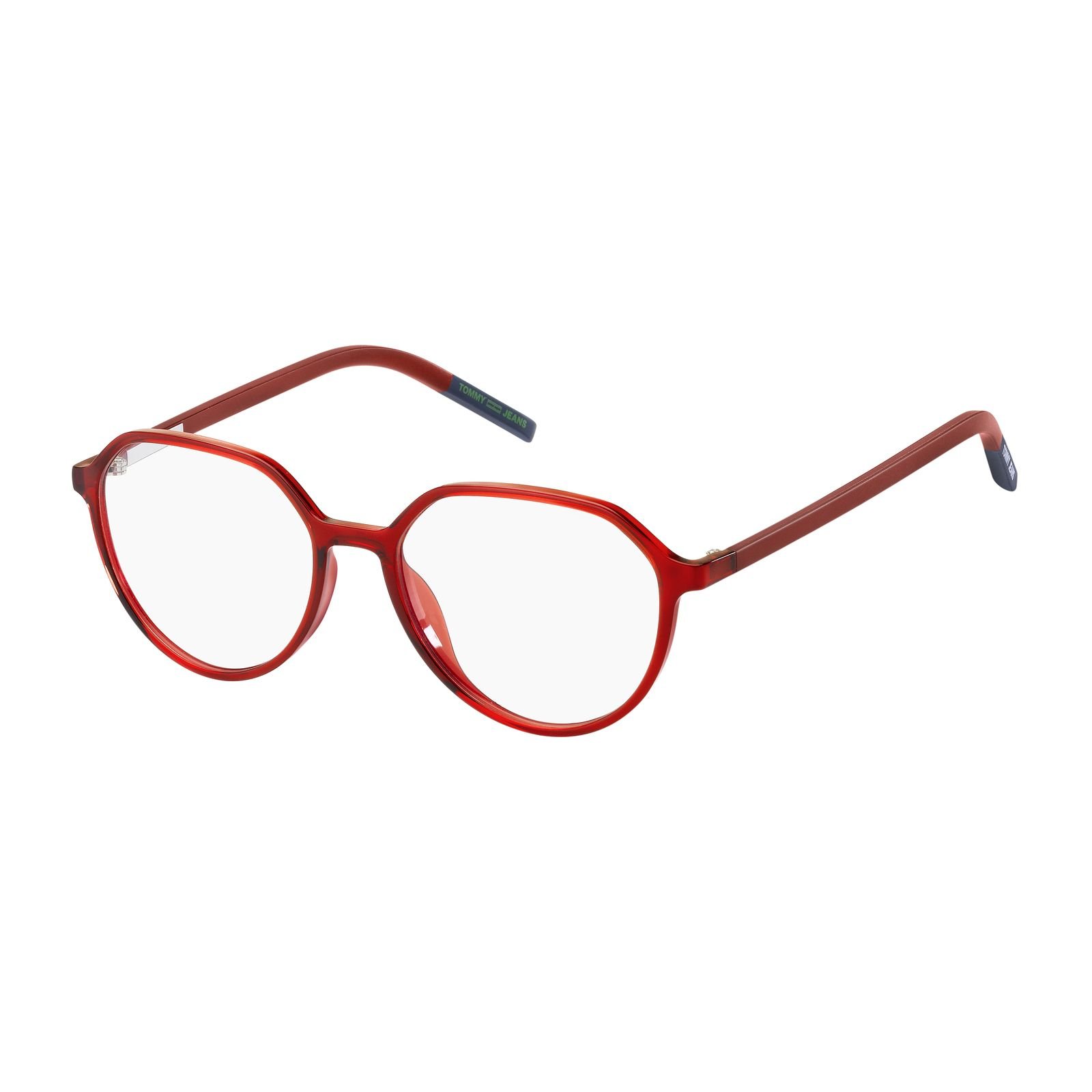 Armacao De Oculos Tommy Jeans Tj0011 C9a 50 Vermelho Translucido
