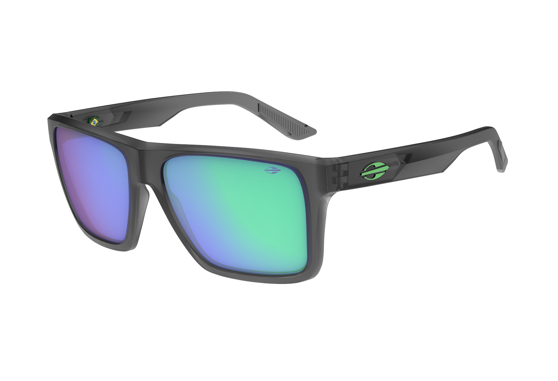 Oculos Solar Mormaii San Diego 2 M0135d6385 Fume Fosco Lente Verde Espelhada Multicores 1