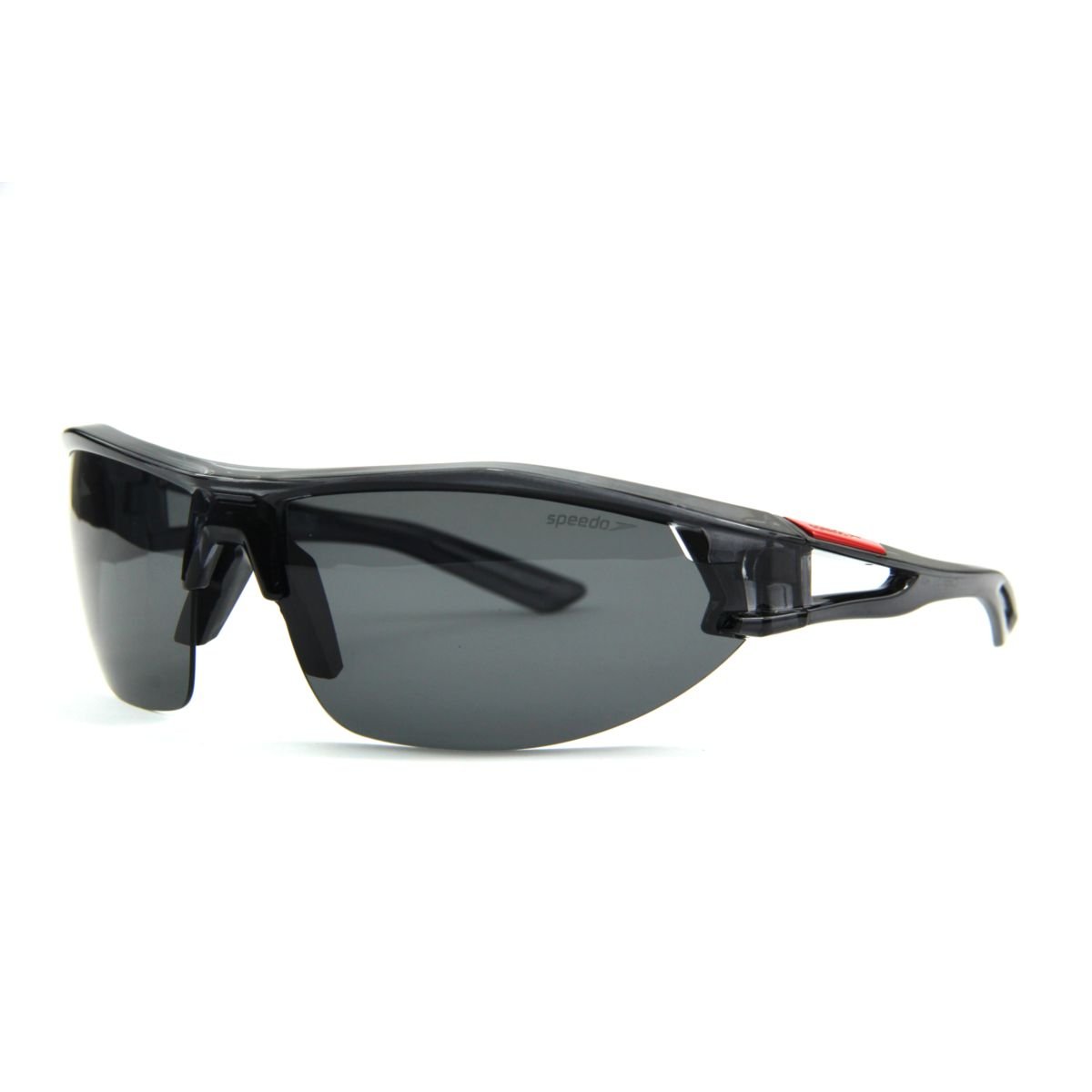 Oculos Solar Speedo Capri 3 A01 Preto Translucido Lente Verde Polarizada