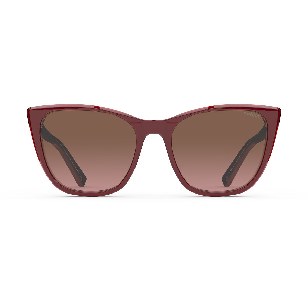 Oculos Solar Infantil Colcci Cecilia Fun C0188c98a6 Bordo Brilho Lente Marrom Degrade Vermelho 2