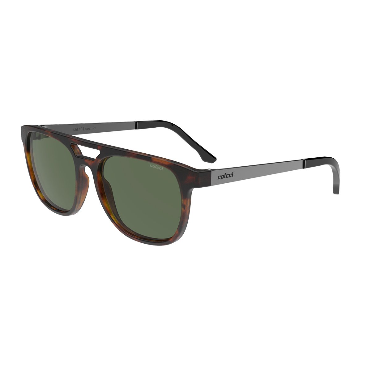 Oculos Solar Colcci Apolo C0224f5371 Marrom Fosco Demi Lente Verde Marrom 2