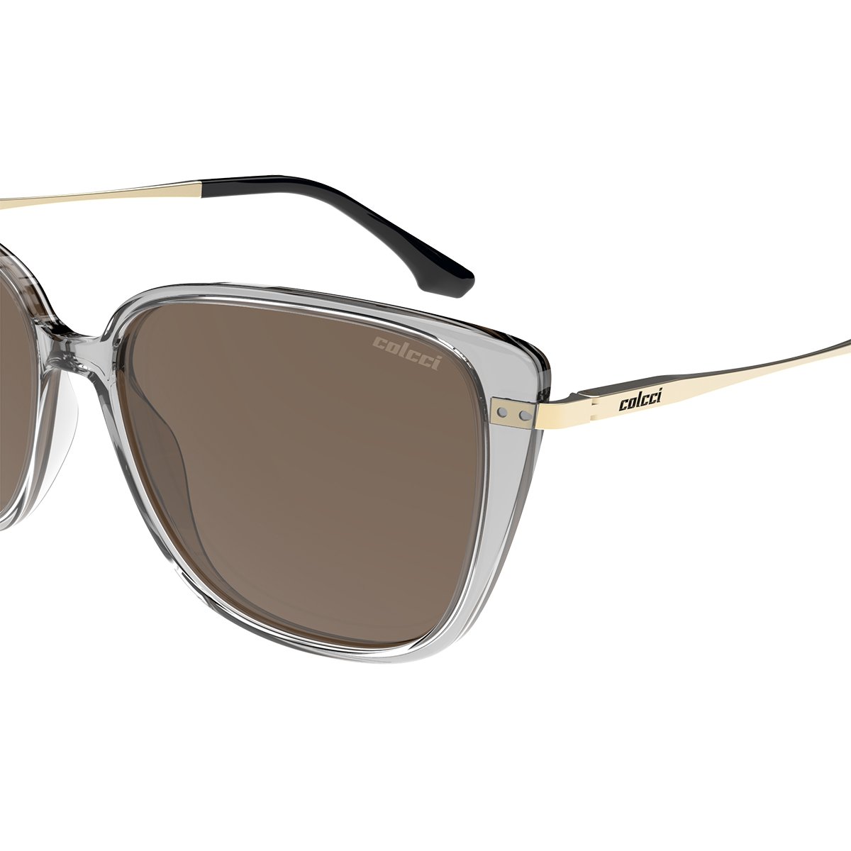 Oculos Solar Colcci Judy Sun C0223d4902 Fume Brilho Lente Marrom Dourado 3