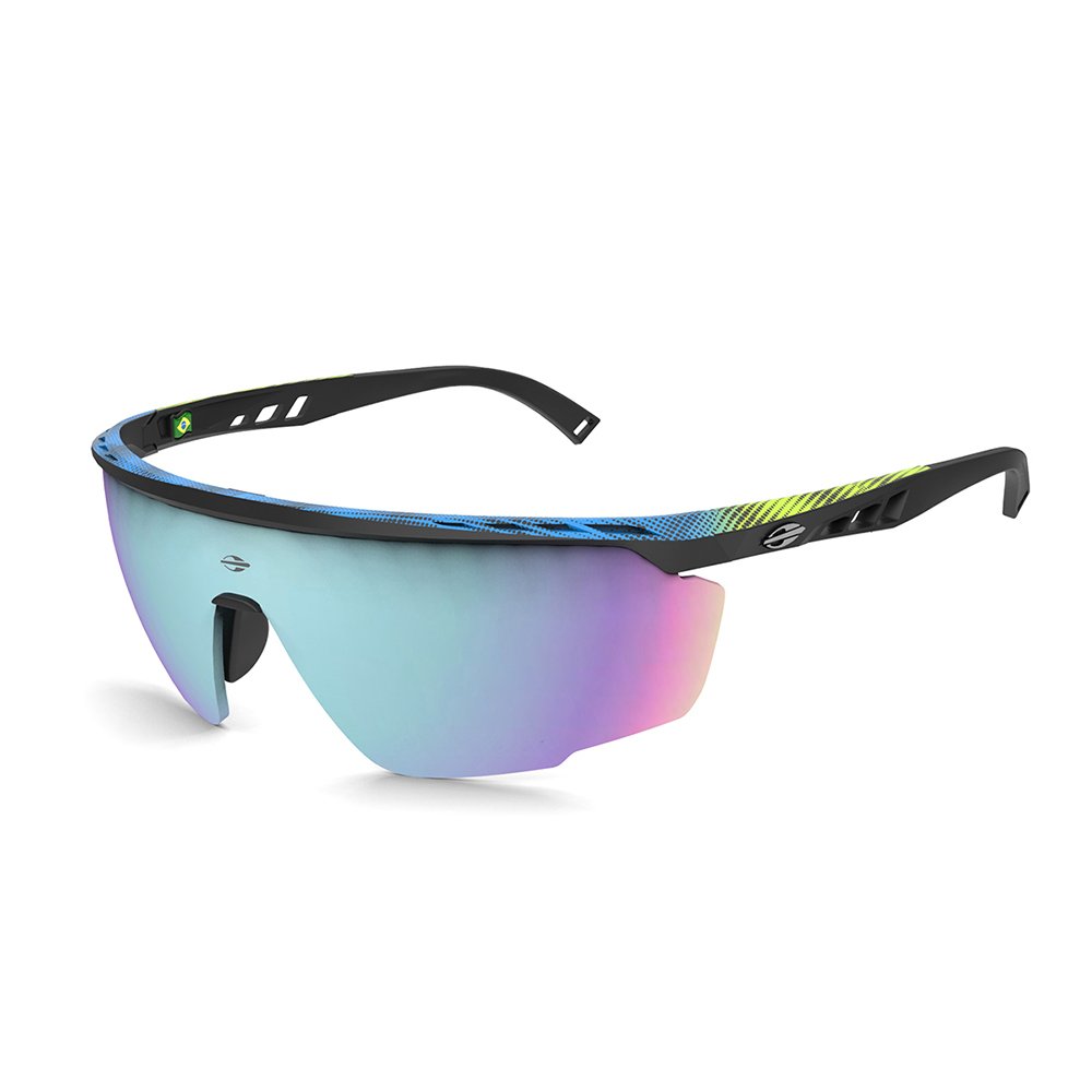 Oculos Solar Mormaii Leap M0093ahd98 Preto Fosco Lente Azul Espelhada Preto 1