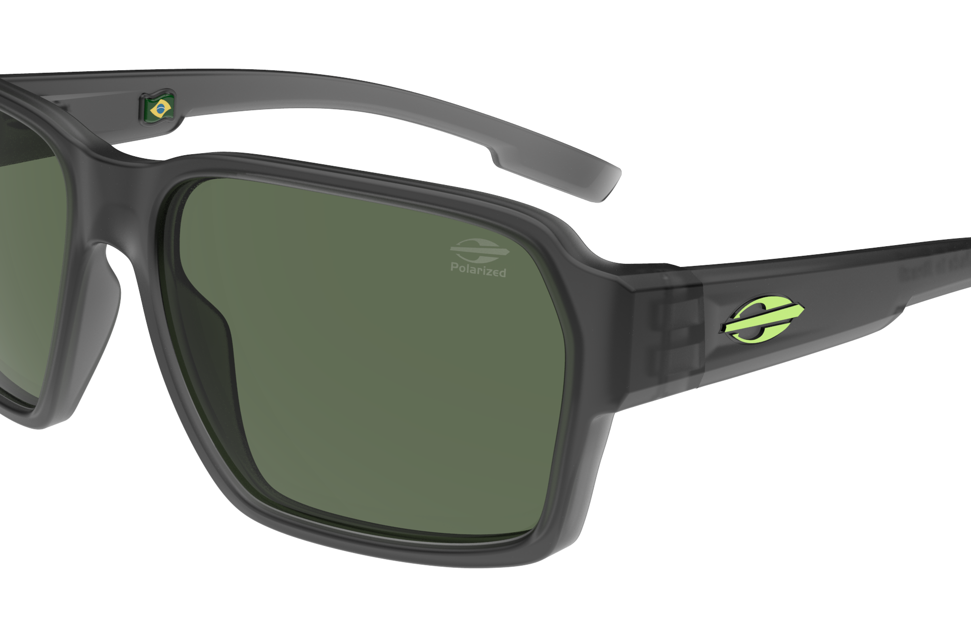 Oculos Solar Mormaii Amsterda M0153d5989 Fume Fosco Lente Verde Polarizada Preto 3
